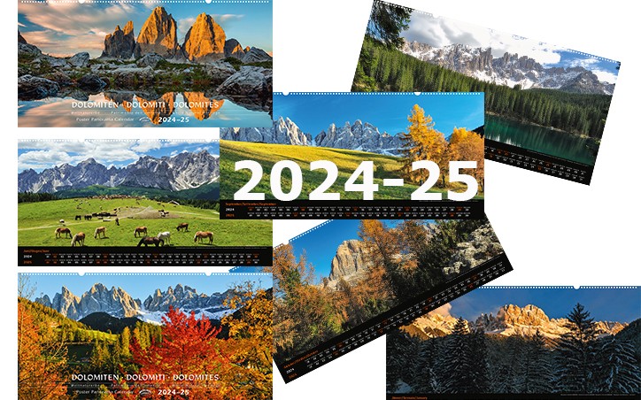 Panoramakalender 2025-25  Atlas Verlag / Geschäft Kastelruth