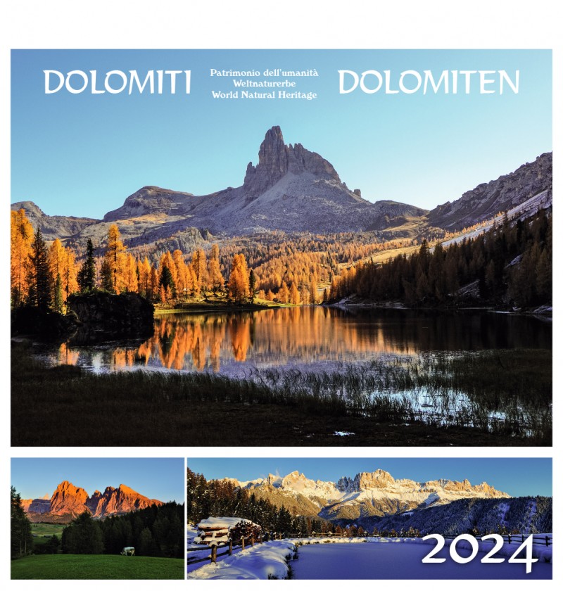 Calendario da parete Dolomiti 2024 30 x 48 cm (formato verticale) Atlas  casa editrice / negozio Castelrotto