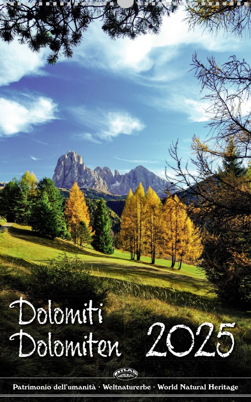 Wall calendar Dolomites 2025 30 x 48 cm (portrait format) Atlas